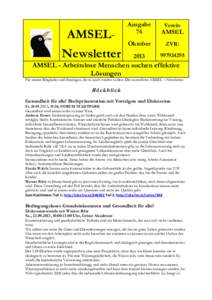 AMSELNewsletter  Ausgabe 76  AMSEL