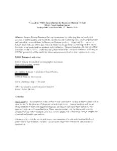 Proposal for NRDA Data collection for Deepwater Horizon Oil Spill NOAA Vessel Gordon Gunter Anticipated Cruise Date: May 27 - June 4, 2010 Mission: Support Natural Resource Damage Assessment by collecting data and analyt