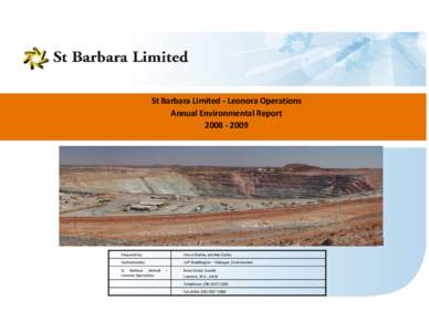 Geography of Australia / Mining / Tailings / Gwalia Gold Mine / Goldfields-Esperance / States and territories of Australia / Tarmoola Gold Mine