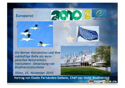 Europarat   Die Berner Konvention und ihre zukünftige Rolle als europäisches Naturschutzinstrument: Umsetzung von Biodiversitätszielen