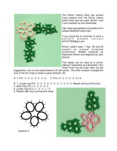 Tatting / Picot / Algebraic structures / Rings of Saturn / Ring / Liebert / Wrestling ring / Structure / Arts / Ring theory / Lace / Needlework