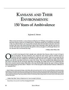 Kansans and Their Environments: 150 Years of Ambivalence by James E. Sherow