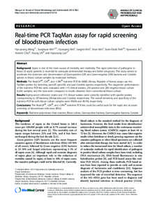 Polymerase chain reaction / Molecular biology / Laboratory techniques / Bacterial diseases / Pathogenic bacteria / Real-time polymerase chain reaction / TaqMan / Staphylococcus aureus / Peptostreptococcus / Biology / Bacteria / Microbiology