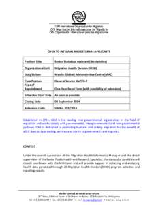 Senior Statistical Assistant (Biostatistics)_G-7_OYFT