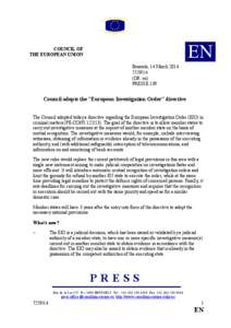 European Investigation Order