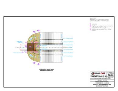 Grading surface: Refer to berm slope location table in project plans for locations of A, B, W and possible other points. 1