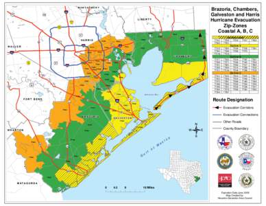 MONTGOMERY  Brazoria, Chambers, Galveston and Harris Hurricane Evacuation Zip-Zones