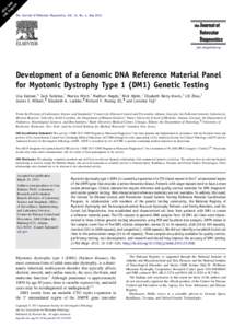 Myotonic dystrophy / Polymerase chain reaction / Genetics / Anticipation / DNA profiling / Medical genetics / DM1 / Trinucleotide repeat disorder / Life Technologies / Biology / Medicine / Molecular biology