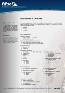 Qualification of AP soft Java team