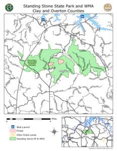 Standing Stone State Park and WMA Clay and Overton Counties L H EL