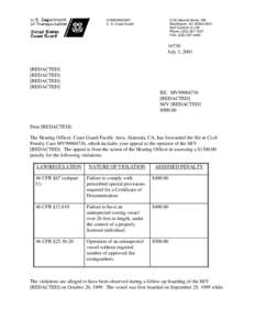 United States maritime law / Active fire protection / Fire extinguisher / Fire suppression / Safety equipment / Title 46 of the Code of Federal Regulations / Tonnage / Sea captain / Technology / Transport / Safety