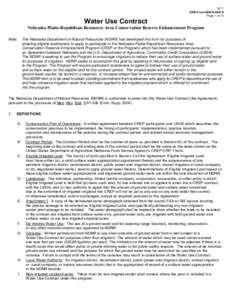 Microsoft Word - Water Use Contract Form New Nov[removed]doc