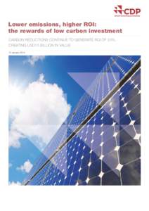 Environment / Climate change / Carbon dioxide / United Nations Framework Convention on Climate Change / Carbon offset / Carbon emission trading / Carbon finance / Climate change policy / Environmental economics