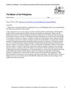 Constitution of the Philippines / Spanish–American War / Filipino people / Philippine–American War / Philippines / Political geography / Asia