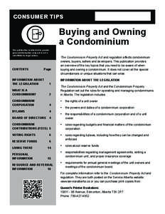 Buying and Owning a Condominium