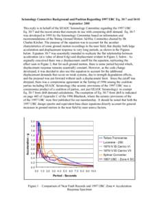 Seismology Committee Background and Position Regarding 1997 UBC Eq[removed]and Drift September 2001 This reply is in behalf of the SEAOC Seismology Committee regarding the 1997 UBC Eq[removed]and the recent errata that exemp