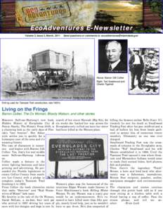 EcoAdventures E-Newsletter Volume 3, Issue 3, March, 2011 Send questions or comments to: [removed]  Florida State Archives