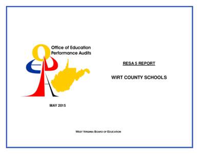 RESA 5 REPORT  WIRT COUNTY SCHOOLS MAY 2015