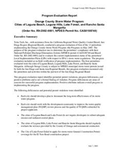 Ventura Countywide Stormwater Quality Management Program(NPDES Permit No.CAS0108740)