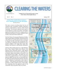 New Mexico Environment Department Vol. 8  Published by the Watershed Protection Section