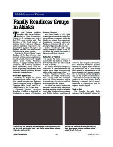 JUNE 2011 Section 2_June04.qxd[removed]:16 PM Page 50  AAAA Spouses’ Corner Family Readiness Groups in Alaska