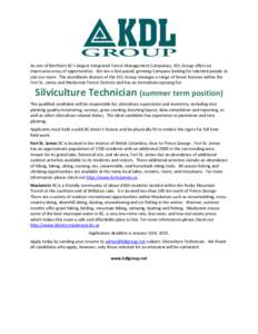 Forest management / British Columbia / Silviculture / Outdoor recreation / Forestry / Land management / Environment
