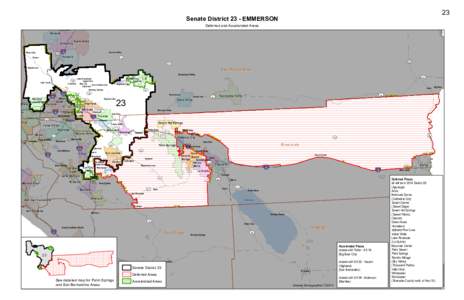 23  Senate District 23 - EMMERSON Deferred and Accelerated Areas  Oro Grande