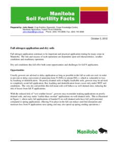 Soil / Fertilizers / Agricultural soil science / Land management / Urea / Ammonia / Fertility / Ammonia volatilization from urea / Soil salinity control / Chemistry / Soil science / Nitrogen metabolism