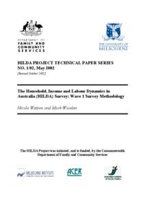 Most leading industrial nations now conduct large-scale, representative household-based longitudinal surveys which provide a w