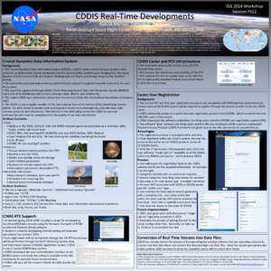 Geodesy / EOSDIS / Goddard Space Flight Center / Spacecraft communication / Measurement / Spacecraft / Geography / Satellite navigation / IGS / Very-long-baseline interferometry / DORIS / Geographic information system