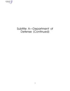 Subtitle A—Department of Defense (Continued) 3  VerDate Mar<15>2010