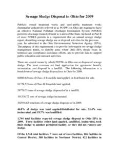 Microsoft Word - Sewage Sludge Disposal in Ohio for 2009.doc