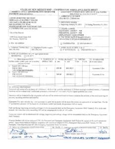 STATE OF NEW MEXICO RMP  - COOPERATOR AMEULANCE RATE SHEET