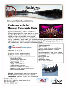 Salt Lake City / Salt Lake Tabernacle / Tabernacle / Buildings and sites of Salt Lake City / Music of Utah / Utah / Mormon Tabernacle Choir / Temple Square