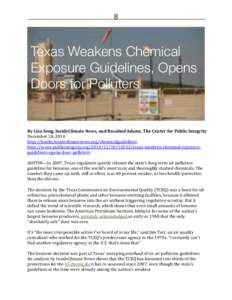 Environmental chemistry / Monomers / Texas Commission on Environmental Quality / Environmental issues / Benzene / Ozone / Air pollution / United States Environmental Protection Agency / 1 / 3-Butadiene / Chemistry / Pollution / Environment