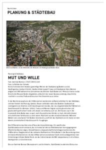 Hochparterre - Planung & Städtebau - Mut und Wille