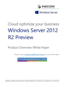 Windows Server / Windows NT / Hyper-V / Azure Services Platform / Microsoft SQL Server / Cloud computing / Microsoft Exchange Server / Virtual machine / Microsoft SharePoint / System software / Software / Computing