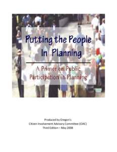 Land-use planning / Urban planning / Planning / Involve / Mind / Oregon Department of Land Conservation and Development / United Kingdom / Town and country planning in the United Kingdom / Comprehensive planning