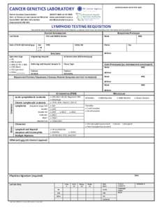 ADDRESSOGRAPH	OR	PATIENT	LABEL	  CANCER	GENETICS	LABORATORY BRITISH	COLUMBIA	CANCER	AGENCY																																		EXT			 DEPT.	OF	PATHOLOGY	AND	LABORATORY	MEDICINE				WWW.CANCERGENETICSLAB.CA