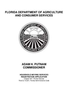 FLORIDA DEPARTMENT OF AGRICULTURE & CONSUMER SERVICES