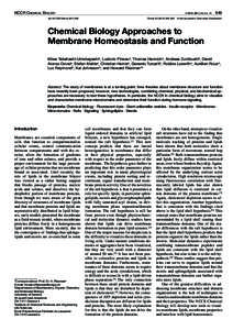 NCCR Chemical Biology doi:[removed]chimia[removed]   849  CHIMIA 2011, 65, No. 11