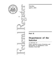 Thursday, April 3, 2003 Part II  Department of the
