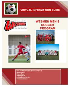 VIRTUAL INFORMATION GUIDE  WESMEN MEN’S SOCCER PROGRAM