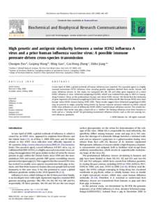 Biochemical and Biophysical Research Communications[removed]–407  Contents lists available at ScienceDirect Biochemical and Biophysical Research Communications journal homepage: www.elsevier.com/locate/ybbrc