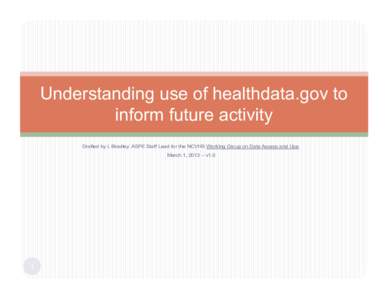 healthdata.gov analytics.pptx