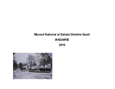 Muzeul National al Satului Dimitrie Gusti IANUARIE 2010