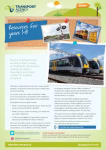 Electric commuter trains are due to start running on Auckland’s rail network, making rail safety a meaningful and timely context for students
