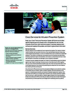 Cisco Services for Intrusion Prevention System Data sheet
