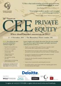 Private equity secondary market / AlpInvest Partners / HarbourVest Partners / Equity co-investment / Venture capital / GIMV / Lexington Partners / Private equity in the 2000s / Financial economics / Investment / Private equity