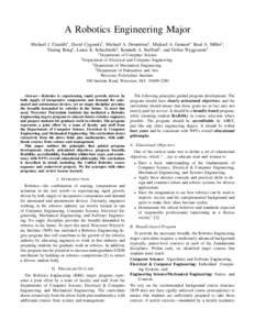 Mechanical engineering / Robot competition / Computer engineering / Technology / Academia / Education in the United States / University of Waterloo Faculty of Engineering / Cal Poly San Luis Obispo College of Engineering / Association of Independent Technological Universities / New England Association of Schools and Colleges / Worcester Polytechnic Institute